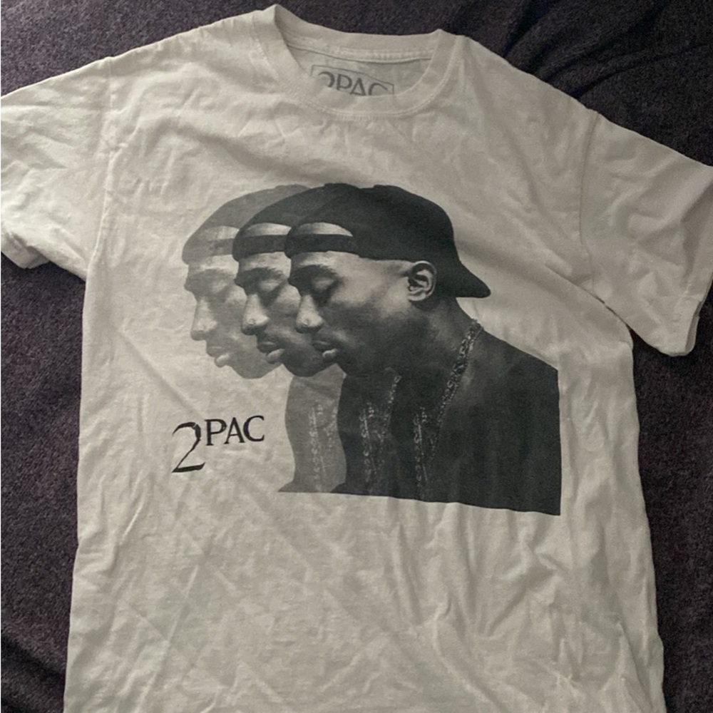 2PAC Graphic Tee in Classic White